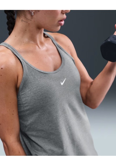 Nike One Classic Ib9389-084 Dri-fıt Askılı Kadın Atleti - Gri
