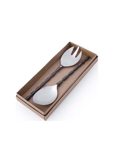 Yargıcı Paslanmaz Çelik Salata Servis Seti 12x30x4 Cm 26knhs1009n St