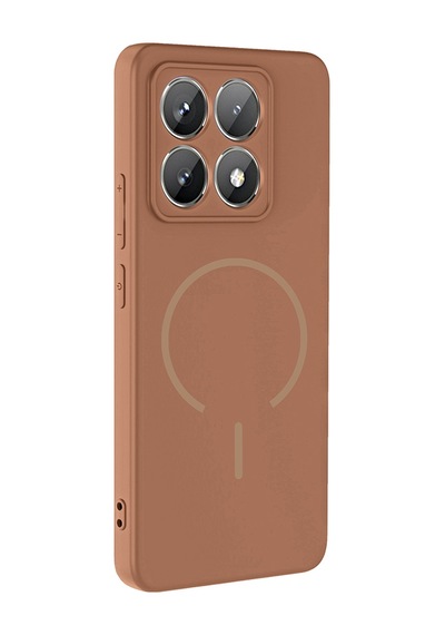 Zore 14t Pro Kılıf M-safe Şarj Özellikli Omsy Meta Kapak - Rose Pembe