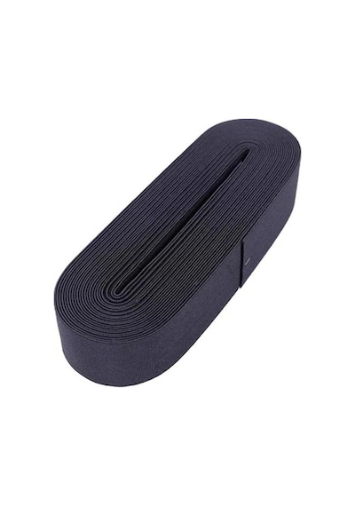Ers- Siyah - 4cm Paça Lastik Yassı Geniş 10mt. Çok Renkli