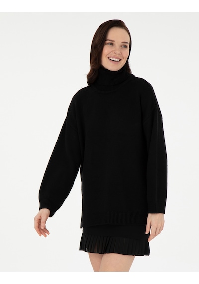 Pierre Cardin Kadın Siyah Kazak /triko 50290574-vr046 Siyah