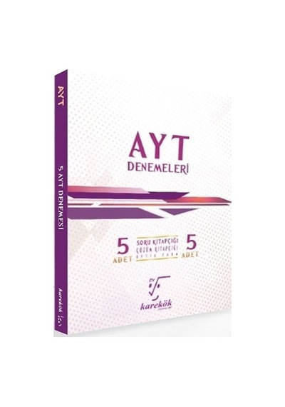 Ayt 5Li Deneme Sınavı Karekök Yayınları N11.8927