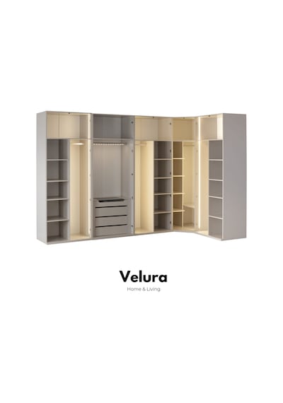 Estella 9 Kapaklı Gardırop Beyaz