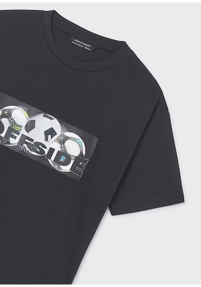 Mayoral Erkek Çocuk T-shirt 6033 Siyah