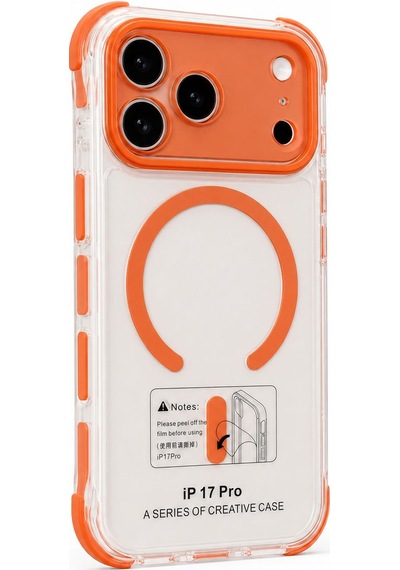 Nettech Apple İphone 17 Pro Max Uyumlu Nt-n109 Arka Koruma Kılıf - Kozmik Turuncu