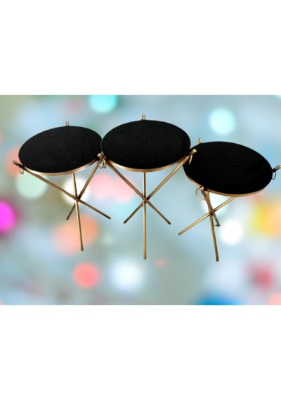 Brc Küpe zigon Model Sehpa Metal Bakır Eskitme Gold renk ayak Kırılmaz cam tabla El Yapımı
