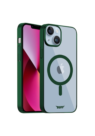 Apple Uyumlu iPhone Buff 13 Magsafe Slim Fit Kılıf Dark Green