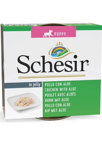 Schesir Jelly Tavuk Fileto Ve Aloe Vera Jöle İçinde Yavru Köpek Konservesi 150 Gr