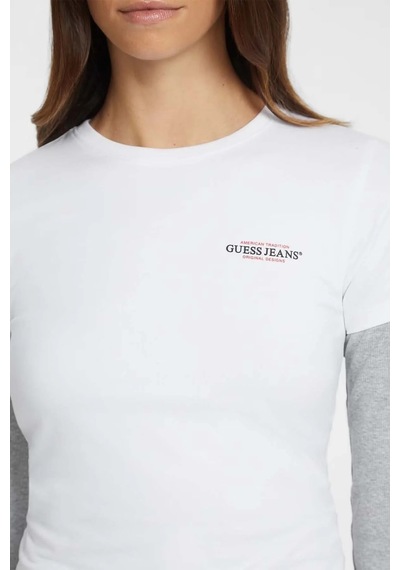Guess Kadın T-shırt W4yı02j1314-g011 Beyaz