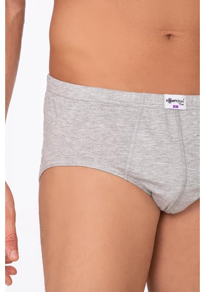 Erkek Süprem Slip Gri Melanj Kompedan K0037-gri Melanj Gri Melanj
