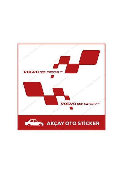Volvo S60 Sport Sticker S60 Oto Sticker Volvo Sticker