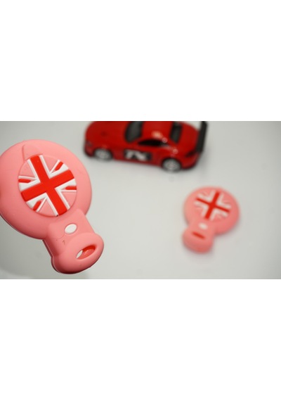 Mini Cooper Uyumlu Clubman Countryman R56 Silikon Anahtar Pembe Kılıf Se