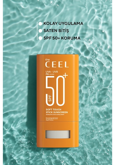 The Ceel Aydınlatıcı Etkili Yüksek Korumalı Stick Güneş Kremi SPF 50+ Shea & Kafein Özlü 18 gr