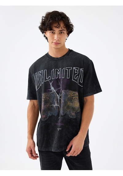 LOFT Loose Fit Erkek Tshirt K.kol Lf2040831 Q1.v1 Antrasit