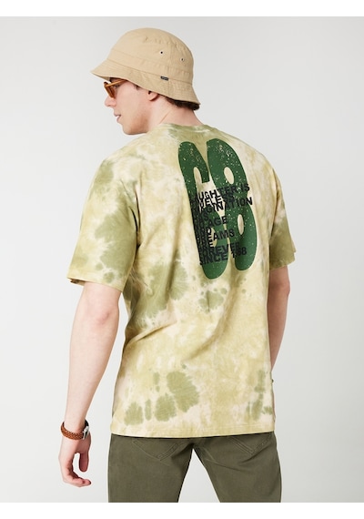 Oversize Fit Erkek Tshirt K.kol Haki