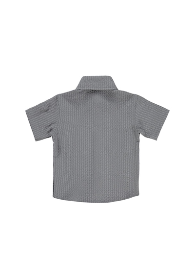 Civil Boys Dokulu 2-5 Yaş Gömlek - Gri
