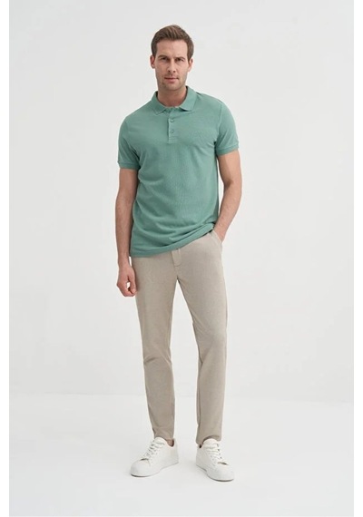 Cazador Erkek T-shirt 46130 Soft Blue Su Yeşili