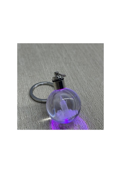 10 Adet Ledli Kristal Anahtarlık Galata Kulesi Tasarımı, Dekoratif Çanta Süsü, Keychain Key Ring