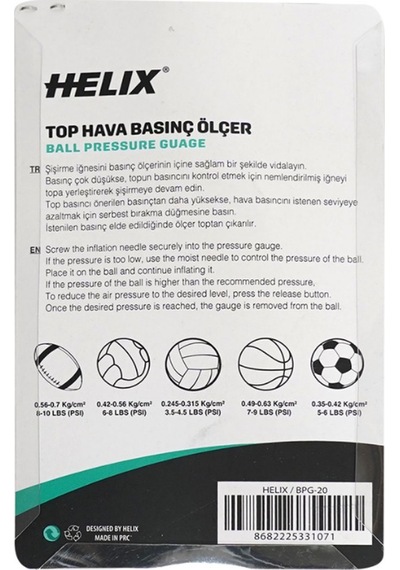 Helix Basınç Ölçer Bpg-20