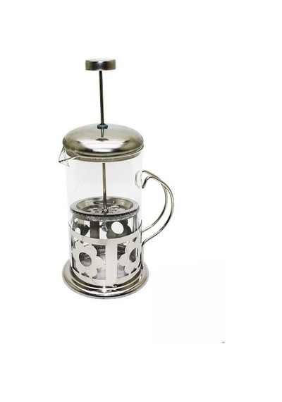 Çelik Kulplu Cam French Press - 350 Ml Sarı