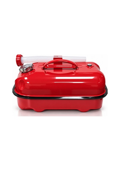 Wekstrom Germany 11 Litre Metal Yakıt Bidonu 1 Mm Sac, Genleşme Kapaklı, Benzin Mazot Yağ İçin, Kırmızı