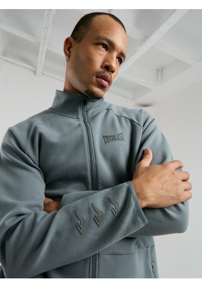 Everlast Ever Relaxed Regular Gri Yüksek Yaka Erkek Full Zip Sweatshirt Gri