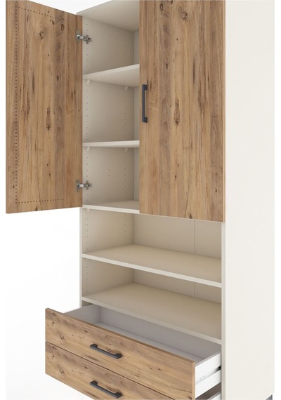 Hyperion Dolap 5 Raflı 2 Çekmeceli 2 Kapaklı 88x44x195 Aytaşı... Aytaşı Hyperion Dolap 5 Raflı 2 Çekmeceli 2 Kapaklı 88x44x195 Aytaşı... Aytaşı