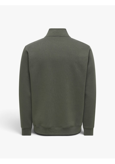 Only & Sons Onsdawson Reg Ls Half Zıp Hıgh Neck Vd Erkek Gri - 22039036
