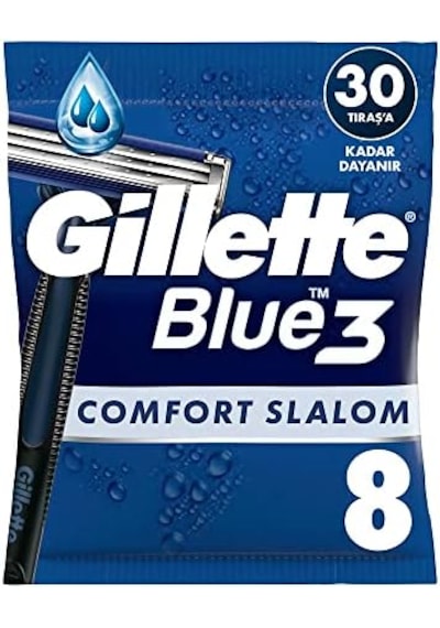Gillette Blue3 Slalom Kullan At Tıraş Bıçağı 6+2 Adet