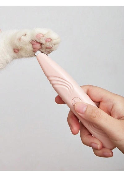 Valkyrie Kedi Köpek Pati Tüy Kesme Makinesi Sessiz Hassas Bölge Traş Cihazı Seramik & Çelik Bıçaklı Pembe