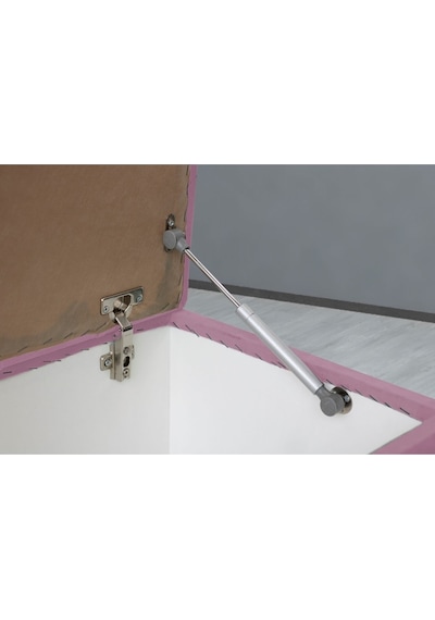 Vetra Chester Model Pembe Sandıklı Puf  Kapitoneli Model 140cm Sandıklı Bank