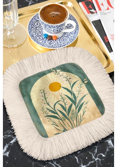 Güneş Çiçekli Saçaklı Bohem Sunum Peçetesi - Vintage Rustik Yeşil Sarı Krem Bardak Altlığı Mendil Adaçayı Koyu Gri Güneş Çiçekli Saçaklı Bohem Sunum Peçetesi - Vintage Rustik Yeşil Sarı Krem Bardak Altlığı Mendil Adaçayı Koyu Gri