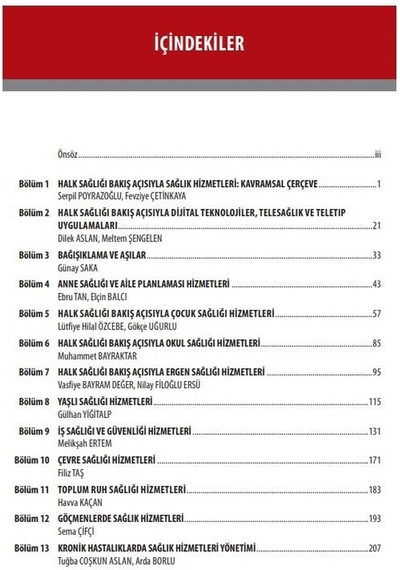Halk Sağlığı Hizmetleri Sunumunda Öncelikler Ve Temel Yaklaşımlar