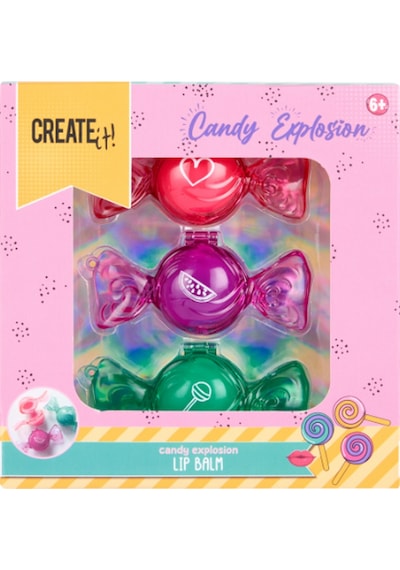 Create It 3'lü Dudak Balmı Seti - Candy Explosion