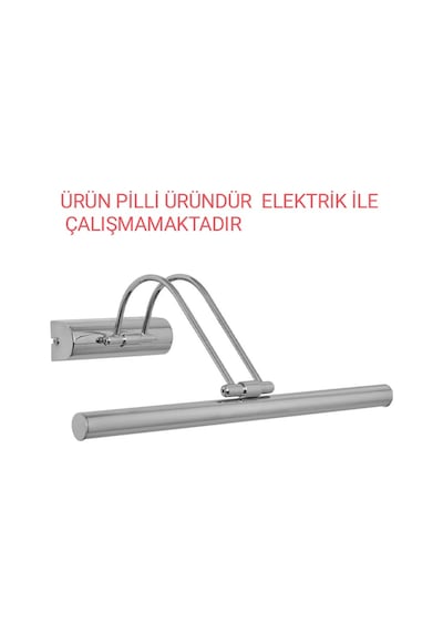 Krom 50cm Pilli Flüt Aplik Krom