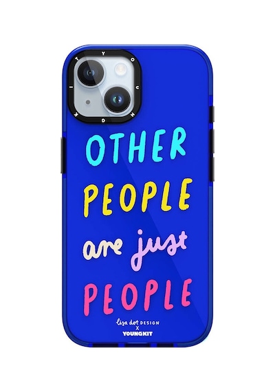 Apple Uyumlu iPhone 15 Kılıf Yazı Desenli Youngkit Mindfullness Serisi Kapak Yeşil