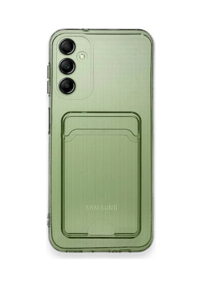 Samsung Galaxy A35 5g Kılıf Kart Şeffaf Silikon - Şeffaf 0.2M-Çok Renkli