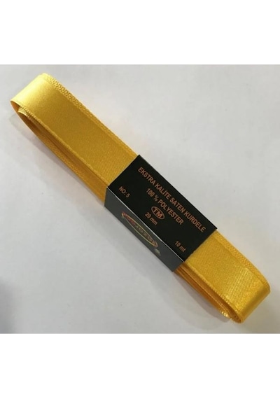 Nazarone Saten Kurdele 2 CM-10 M-Sarı 412