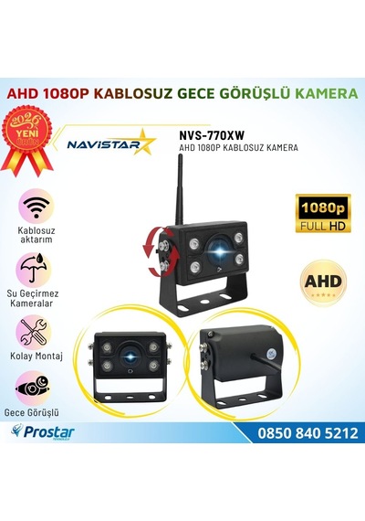 Ahd 1080p Kablosuz Ledli Gece Görüşlü Araç Kamerası