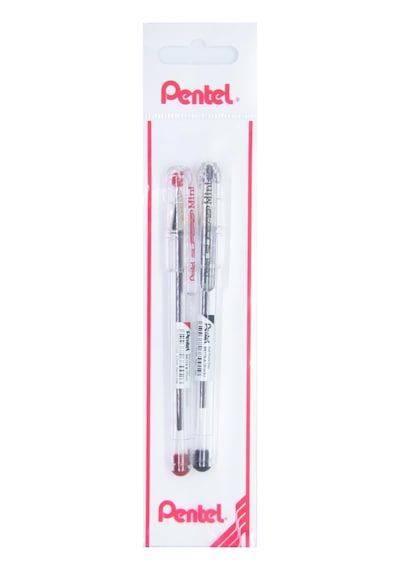 Pentel 0.7 Mm Yağ Bazlı Roller Kalem Siyah-kırmızı