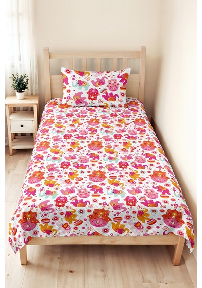 Evimde Bambaşka Pembe Fil Kız Çocuk Pike Takımı - Çiçekli Pastel Bebek Odası Mevsimlik Yatak Örtüsü - 160x220 CM Evimde Bambaşka Pembe Fil Kız Çocuk Pike Takımı - Çiçekli Pastel Bebek Odası Mevsimlik Yatak Örtüsü - 160x220 CM