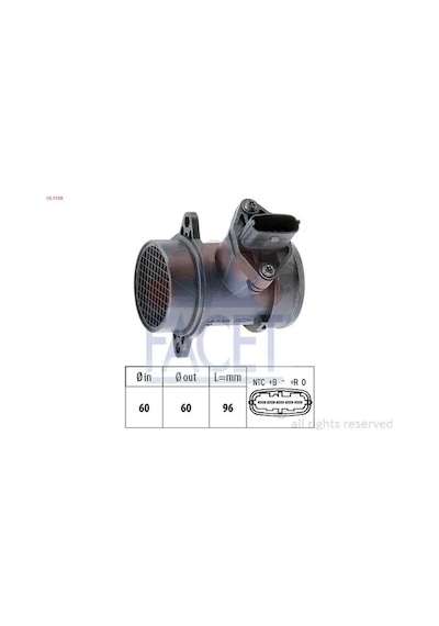 Opel Corsa C Hava Debimetresi 1.0 2004-2006 Facet 101158
