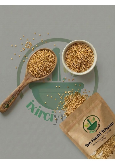 İxirciyusuf Sarı Hardal Hardal Tohumu Yellow Mustard Seed Mustard Seed Brassica Alba Doğal Tane 100 G