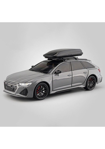 Audi Rs6 Avant 1:24 Diecast Metal Araba Koleksiyon Sesli Işıklı Nando Gri