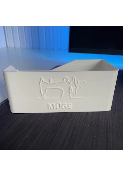 Janome Overlok Makinası Çöp Kutusu İsminize Özel