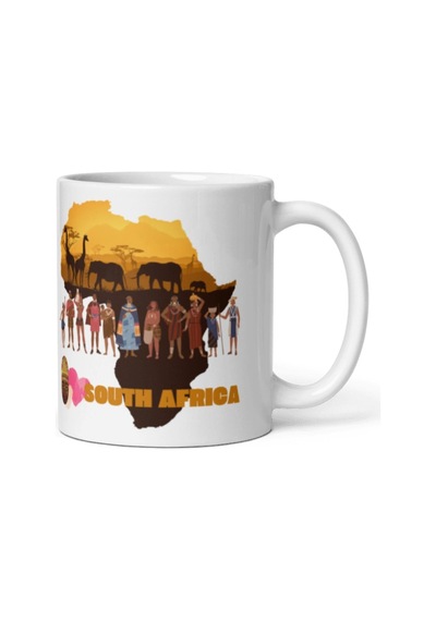 Güney Afrika Kupa Bardak 2 Adet Seyahat Hatıra South Africa Mug