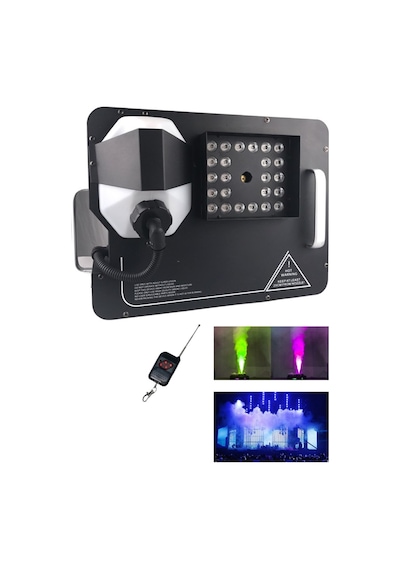 Quenlite Volcano-2500 2500 W LED Işıklı ve Uzaktan Kumandalı DMX Sis Makinesi