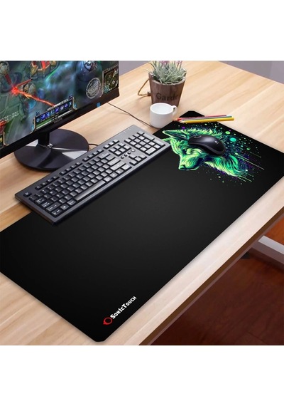 Sonictouch Ultragrand Siyah Ve Neon Yeşili Kurt Dikişsiz Xxl Gaming Oyuncu Masaüstü Klavye Mouse Pad 40x90cm Sonictouch Ultragrand Siyah Ve Neon Yeşili Kurt Dikişsiz Xxl Gaming Oyuncu Masaüstü Klavye Mouse Pad 40x90cm