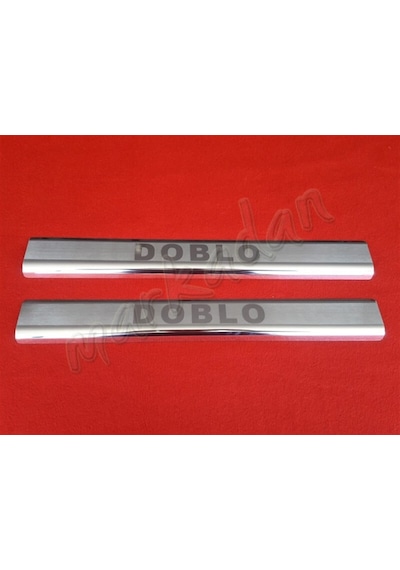 Markadan Fiat Doblo Krom Kapı Eşiği 2000-2012 2 Parça Paslanmaz Ç