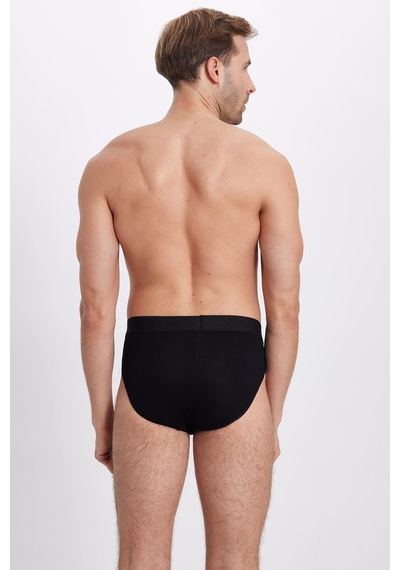 Tudors Erkek 2'li Paket Likralı Bambu Siyah Slip Külot-41734 Siyah